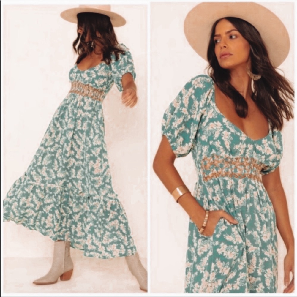 FREE PEOPLE // Ellie Floral Maxi Dress